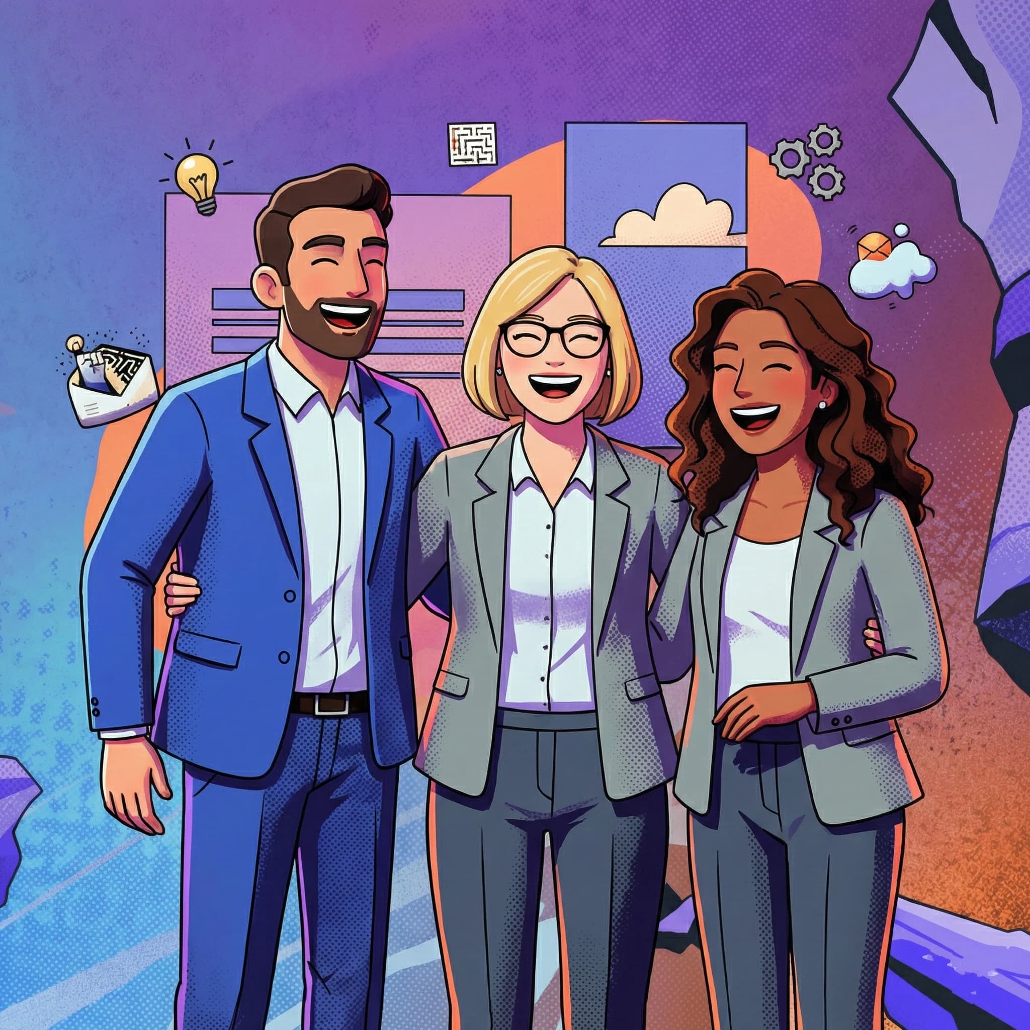 Founders collaborating